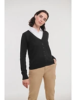 Russell Athletic 715F Dámský pletený cardigan s výstřihem do V 11.715F black Russell Athletic 715F Dámský pletený cardigan s výstřihem do V 11.715F black