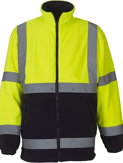 Yoko HVK 08 Hi-Vis Fleecová Bunda 79.VK08 hi vis yellow/navy