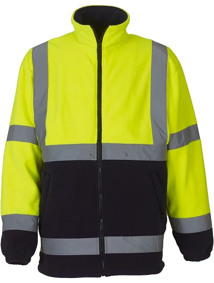 Yoko HVK 08 Hi-Vis Fleecová Bunda 79.VK08 hi vis yellow/navy Yoko HVK 08 Hi-Vis Fleecová Bunda 79.VK08 hi vis yellow/navy