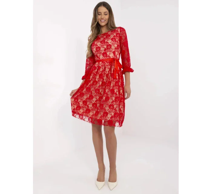 Dámské šaty LK SK  Červená  model 21035363 - FPrice