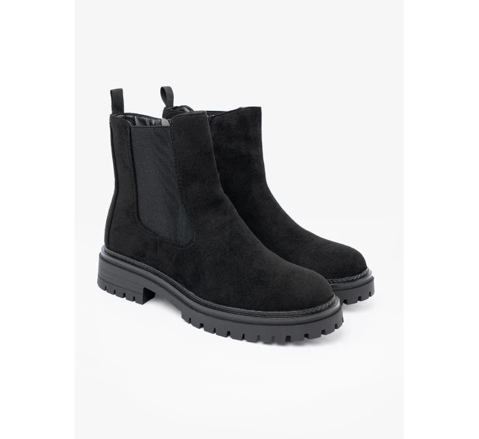 Trendy dámské kotníčkové boty černé platforma Trendy dámské kotníčkové boty černé platforma