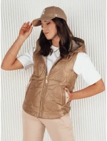 Dámská prošívaná vesta NICOLAS zlatá FashionStreet TY4119