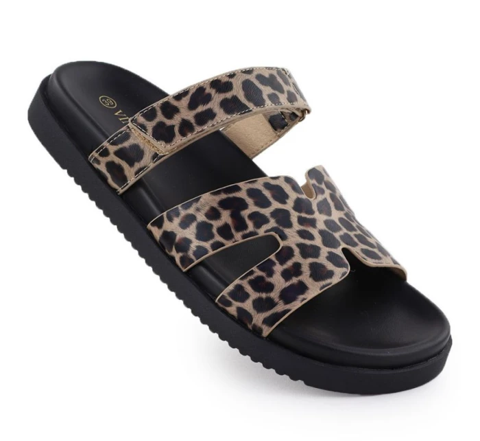 Dámské žabky v béžové barvě model 21904992 - VINCEZA