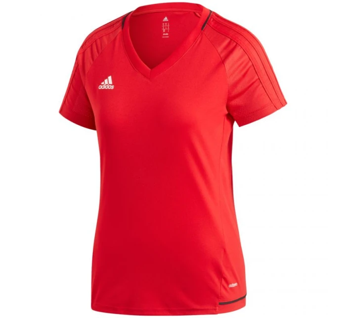 Adidas TIRO 17 Training JSY Dámské tričko červená BP8560 Adidas TIRO 17 Training JSY Dámské tričko červená BP8560
