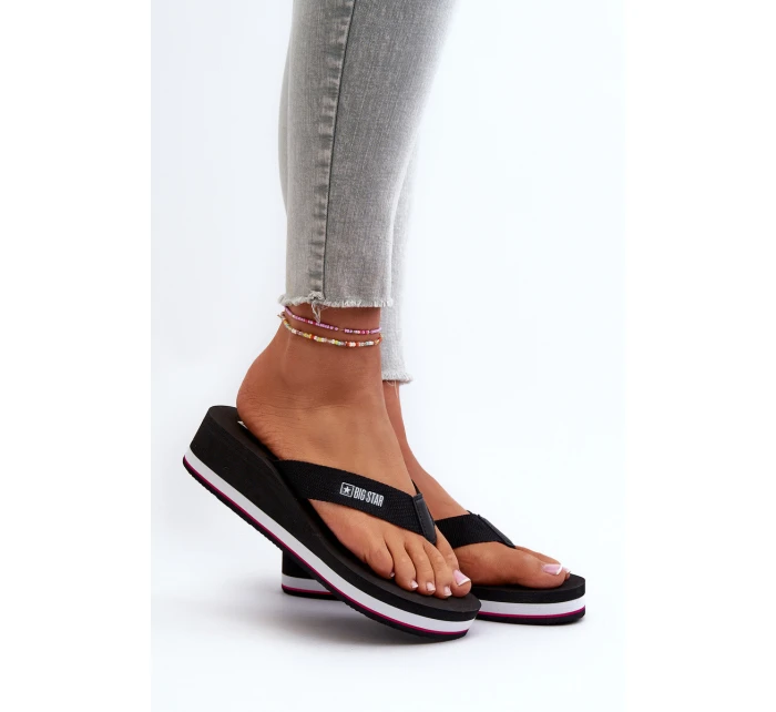 Dámské žabky na klínku Big Star model 21660770 Bílá - Big Star Shoes