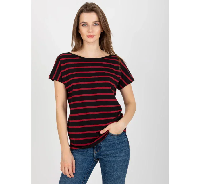 Dámské tričko RV TS model 18265507 černá a červená - FPrice