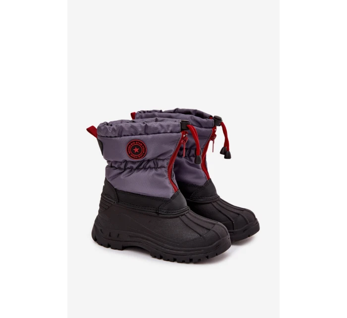 Dětské zimní boty Big Star - šedočerná