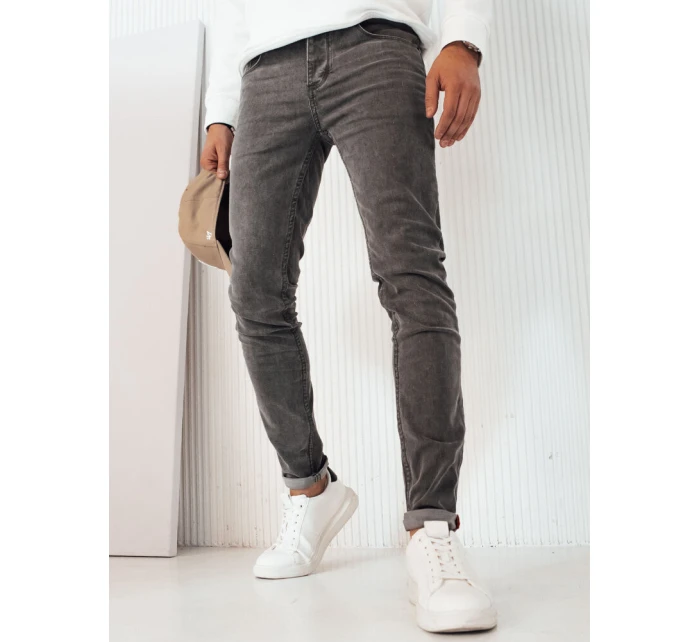 Pánské tmavě šedé džínové kalhoty model 21974606 - Dstreet