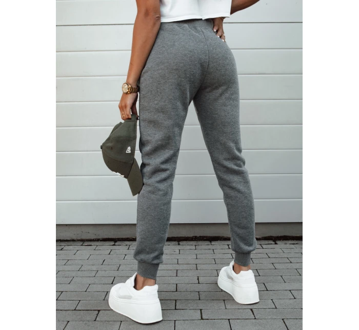 Dámské tepláky FITS tmavě šedé UY2185