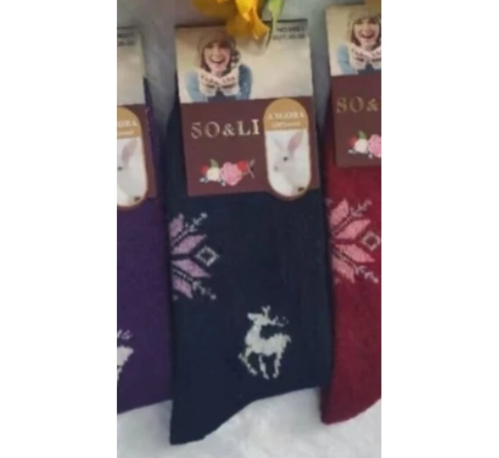 WiK SO&LI 002 dámské angorské ponožky 015 35-42