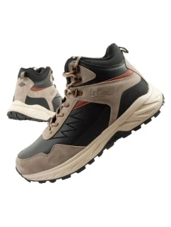 Lee Cooper pánská zimní trekingová zateplená sportovní obuv kotníková béžová černá