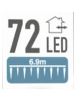 LAMPKI   72 LED BIAŁY model 21832467
