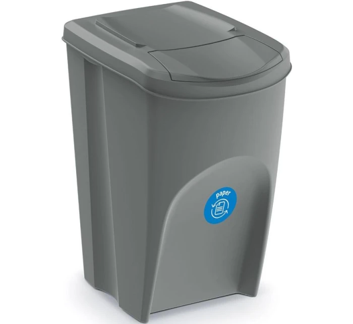 Odpadkové koše 35 l SORTIBOX SET4 PACKY ŠEDÉHO KAMENE dětské