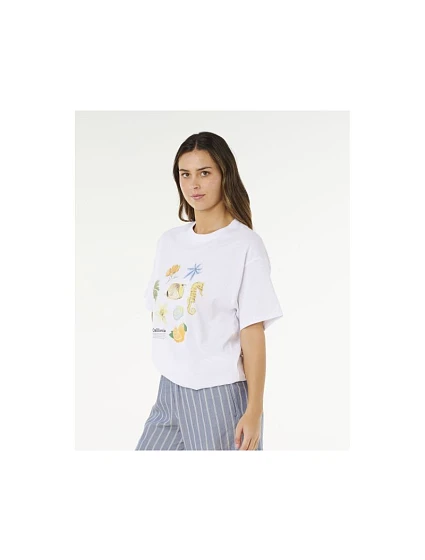 Koszulka damska model 22245629 Heritage Tee biała - Rip Curl Koszulka damska model 22245629 Heritage Tee biała - Rip Curl