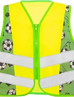 Korntex ACTION Dětská bezpečnostní vesta 76.ACTN hi vis yellow/football