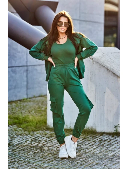 Set 3 v 1 mikina + top + kalhoty zelený Set 3 v 1 mikina + top + kalhoty zelený