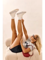 Dámské vysoké tenisky Big Star NN274276 bílé