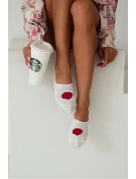 Dámské Bavlněné Mikroponožky Růžová Ecru