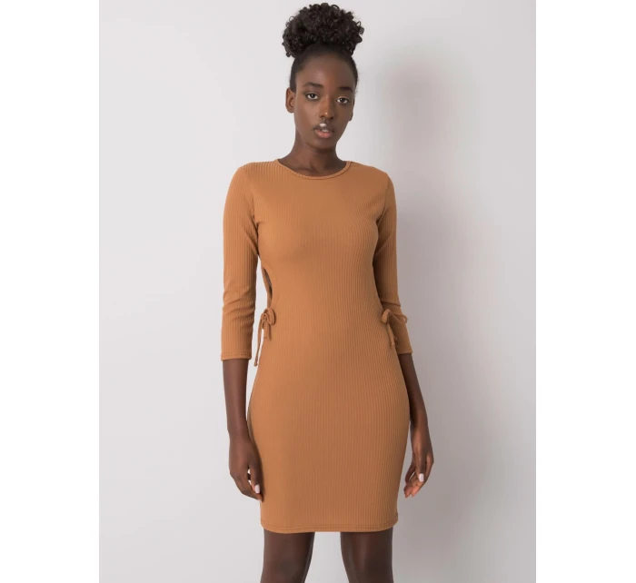 Šaty LK SK 508687.17P světle hnědá