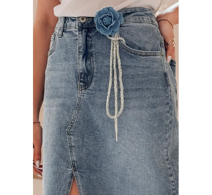 LOVE modrá maxi sukně s květinami Dstreet model 21989131 - FashionStreet