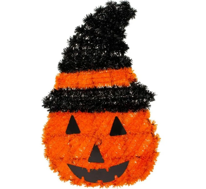 DEKORATIVNÍ FIGURKA DÝNĚ 35CM HALLOWEEN ORANŽOVÝ PRUH