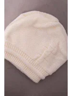 Dámská čepice Kaja model 18751589 ecru - K-Fashion Dámská čepice Kaja model 18751589 ecru - K-Fashion