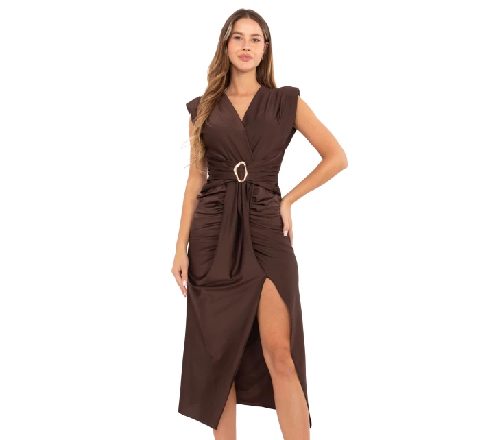 Sukienka IT SK model 21441087 ciemny brązowy - FPrice