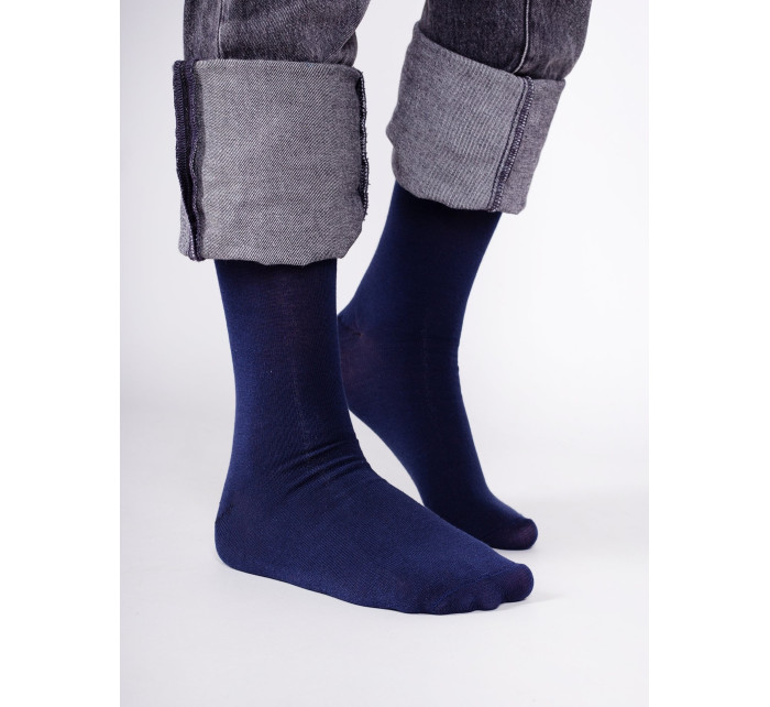 Pánské hladké ponožky v námořnické modré 6 balení Navy Blue model 17947710 - Yoclub