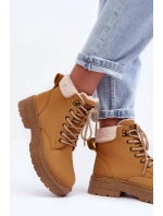 Dámské kožené trapery Hnědé Jette Dámské kožené trapery Hnědé Jette