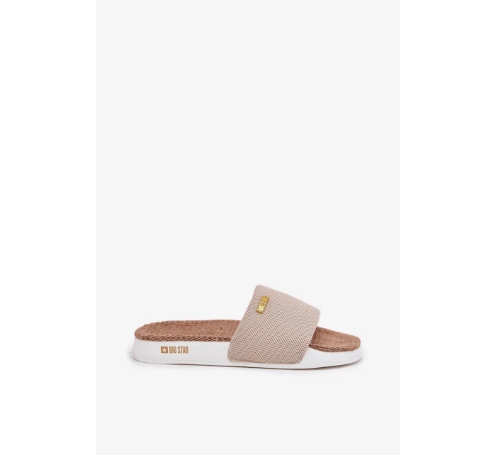 Dámské pantofle Big Star – béžové Dámské pantofle Big Star – béžové