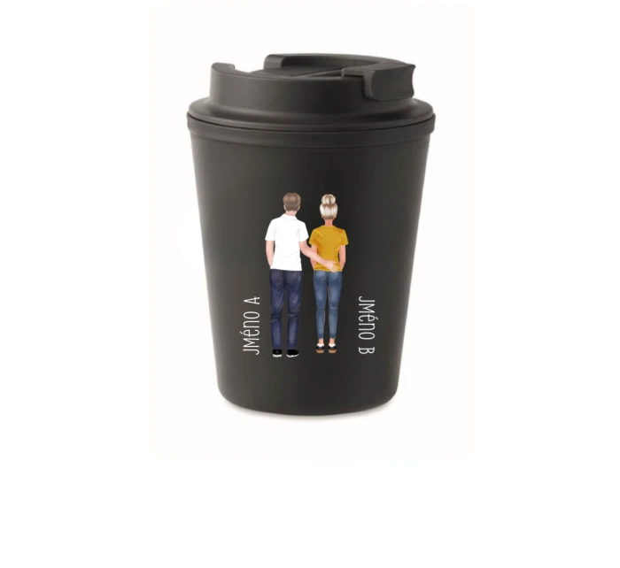 Personalizovaný cestovní termohrnek s párem 