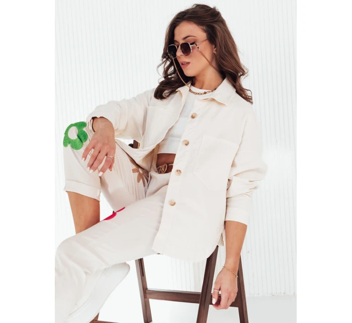 Dámská bunda DOSTA ecru FashionStreet TY4143 Dámská bunda DOSTA ecru FashionStreet TY4143