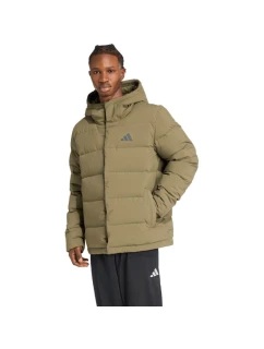 Pánská bunda adidas Helionic Climawarm Hoodie Olive JX0580 pánské oblečení