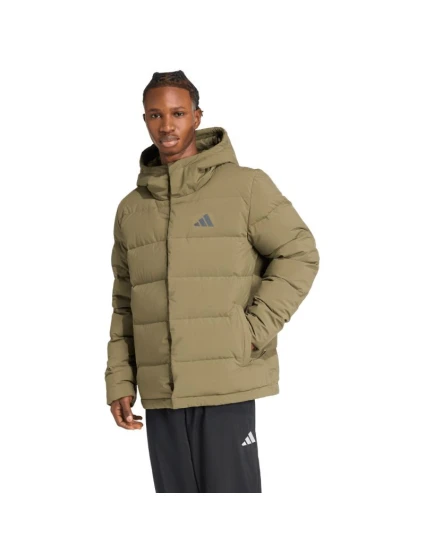 Pánská bunda adidas Helionic Climawarm Hoodie Olive JX0580 pánské oblečení Pánská bunda adidas Helionic Climawarm Hoodie Olive JX0580 pánské oblečení