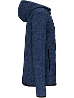 PA 365 Pánská pletená fleecová bunda s kapucí model 22423413 light royal blue melange - Kariban ProAct PA 365 Pánská pletená fleecová bunda s kapucí model 22423413 light royal blue melange - Kariban ProAct
