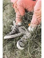 Dětské Tenisky Se Zirkony Černé Smile