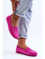Dámské semišové mokasíny růžové model 21625584 - Boto