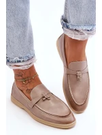 Dámské klasické mokasíny šedé model 21626981 - Boto