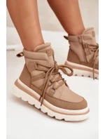 Dámské Botky Trapery Na Platformě Camel model 21705281 - Boto Dámské Botky Trapery Na Platformě Camel model 21705281 - Boto