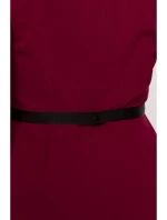 S427 Peplum šaty - bordó S427 Peplum šaty - bordó