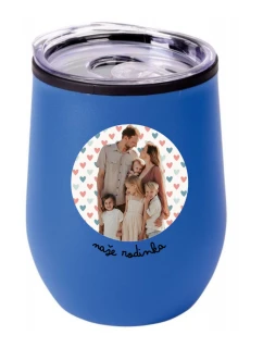 Personalizovaný termohrnek "bowl" s výřezem fotky na podkladu