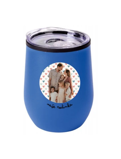 Personalizovaný termohrnek "bowl" s výřezem fotky na podkladu