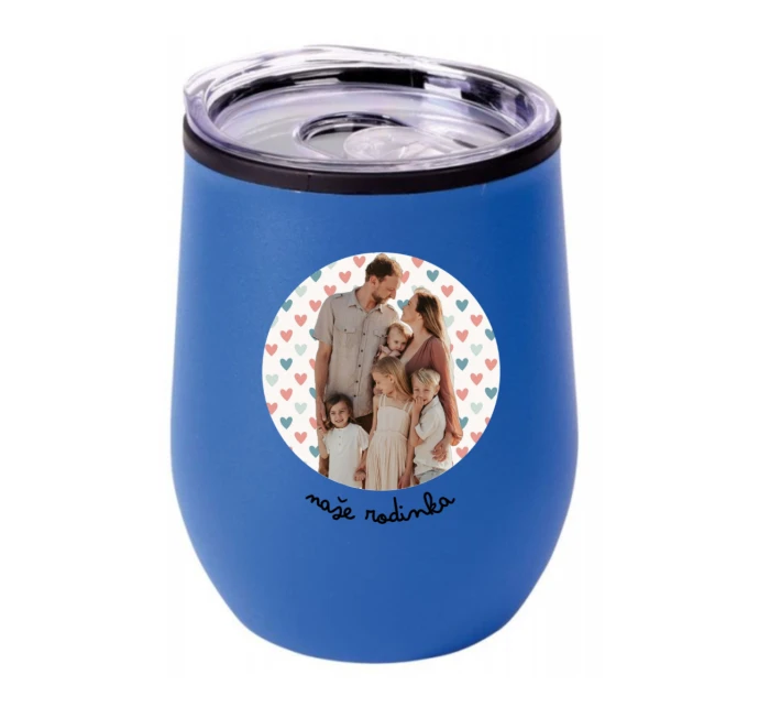 Personalizovaný termohrnek "bowl" s výřezem fotky na podkladu