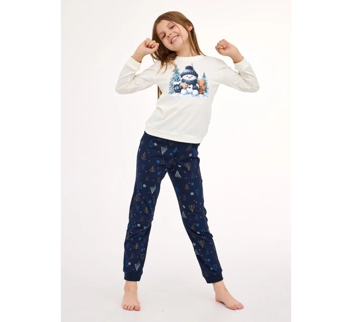 Cornette Young Girl pyžamo 978/189 Snowy Day length/r Christmas 134-164 Cornette Young Girl pyžamo 978/189 Snowy Day length/r Christmas 134-164