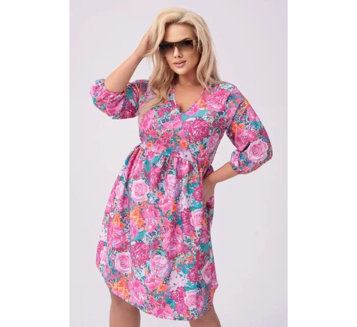 dámské letní květované šaty model 20070170 - Moon dámské letní květované šaty model 20070170 - Moon