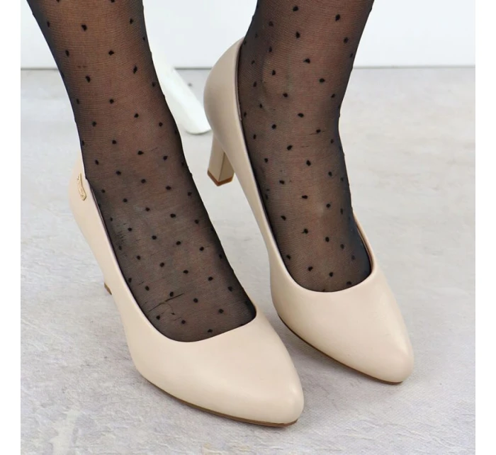 Dámské lodičky na podpatku s pásky Sergio Leone 1459