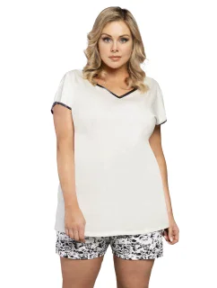 Italská móda Pasja kr.r. kr.sp. barva:bílá/potisk