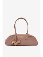 kabelka z imitace semiše s přívěskem Béžová model 22111640 - Flora&Co