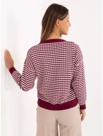 Sweter IT SW model 21717628 bordowy - FPrice Sweter IT SW model 21717628 bordowy - FPrice