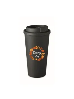 KRÁSNÝ DEN (PODZIM) - černý termohrnek 475 ml